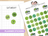 Monthly Set - Cozy Plants Planner Stickers