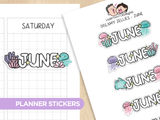 Dreamy Jellies - Months 2 Planner Stickers