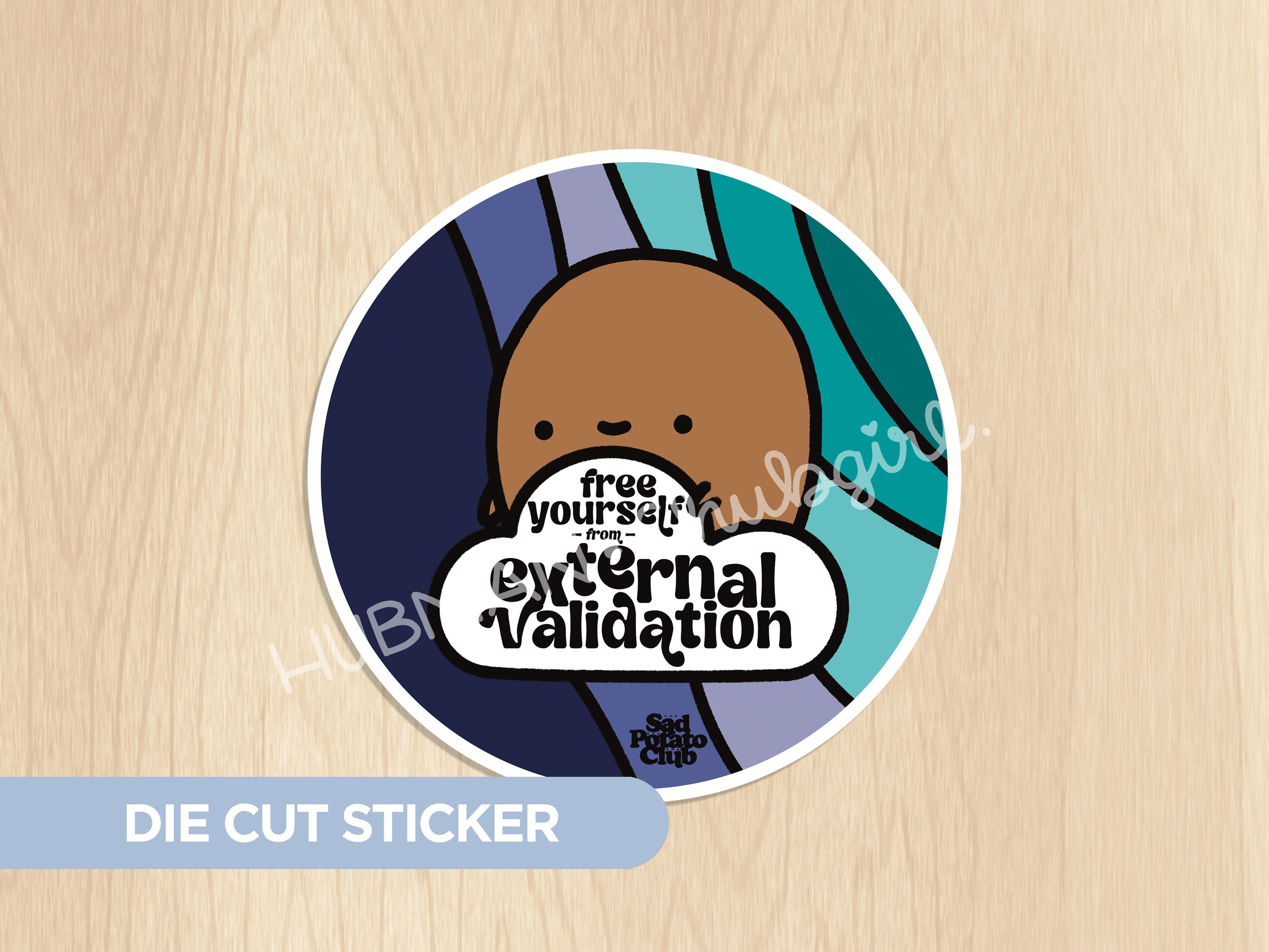External Validation Die Cut Sticker Hubman and Chubgirl