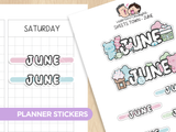 Sweets Town Month Planner Stickers
