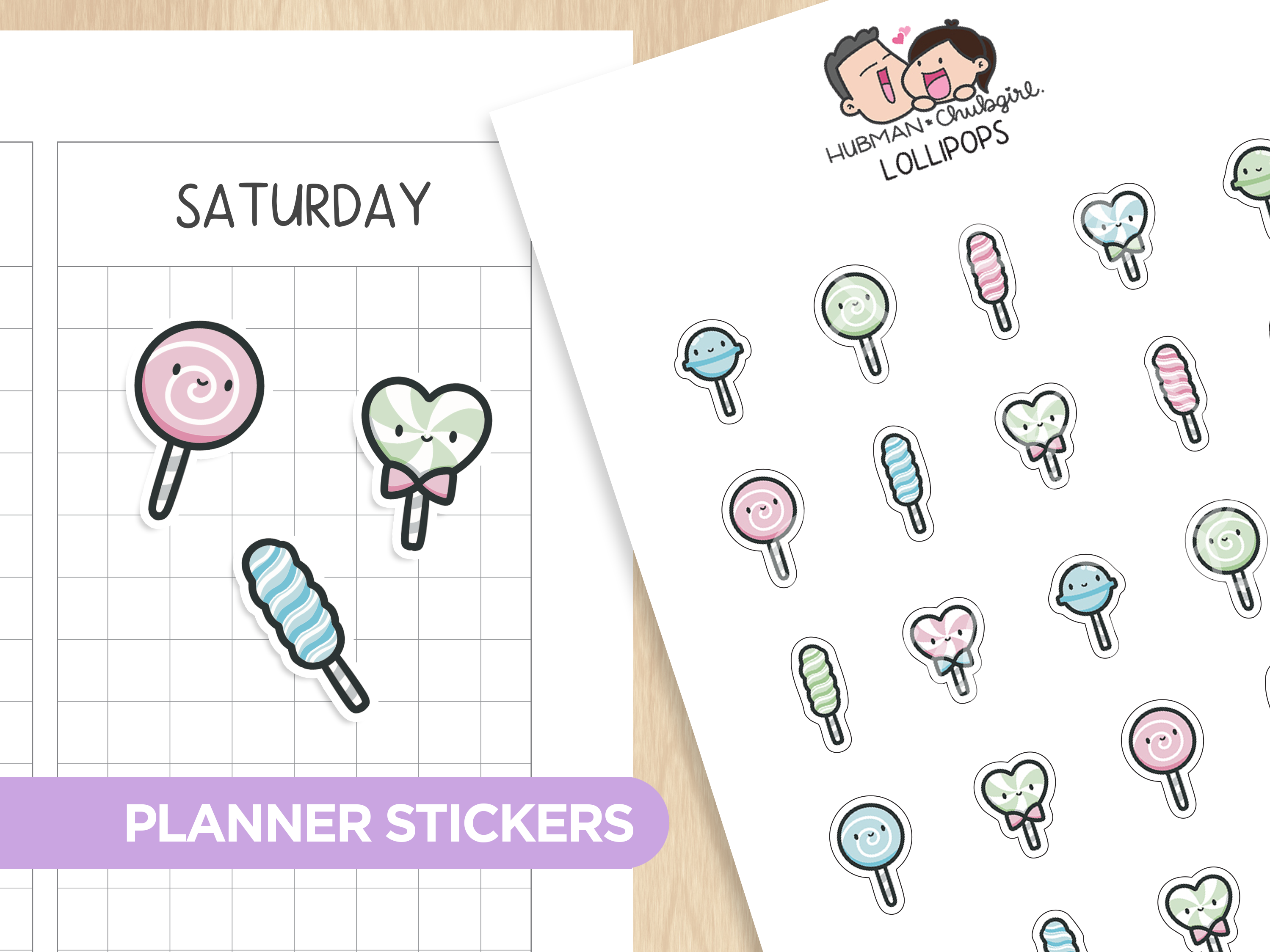Lollipops Planner Stickers