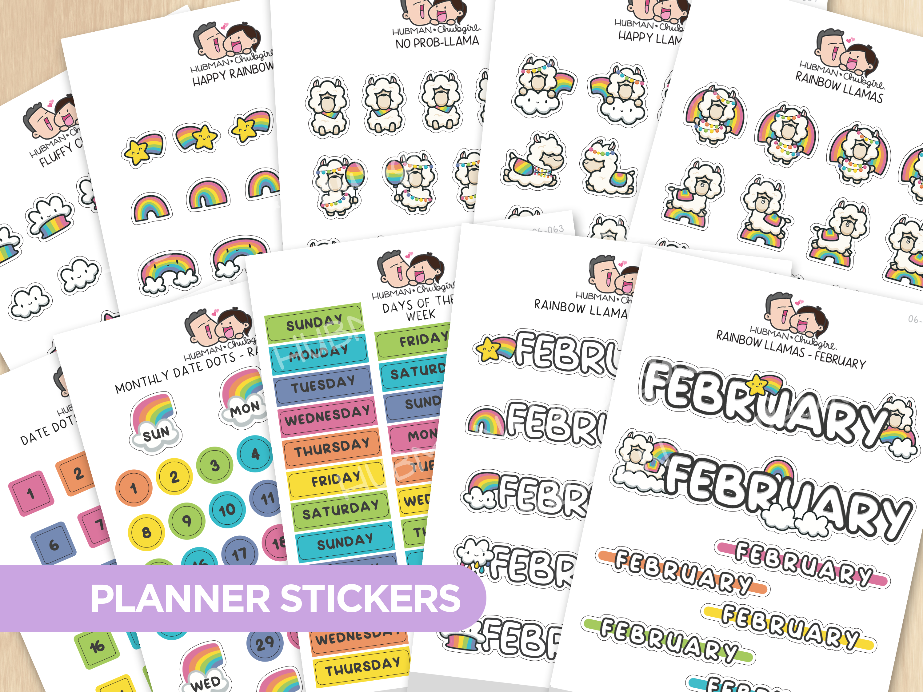 Rainbow Llamas Journal Pack