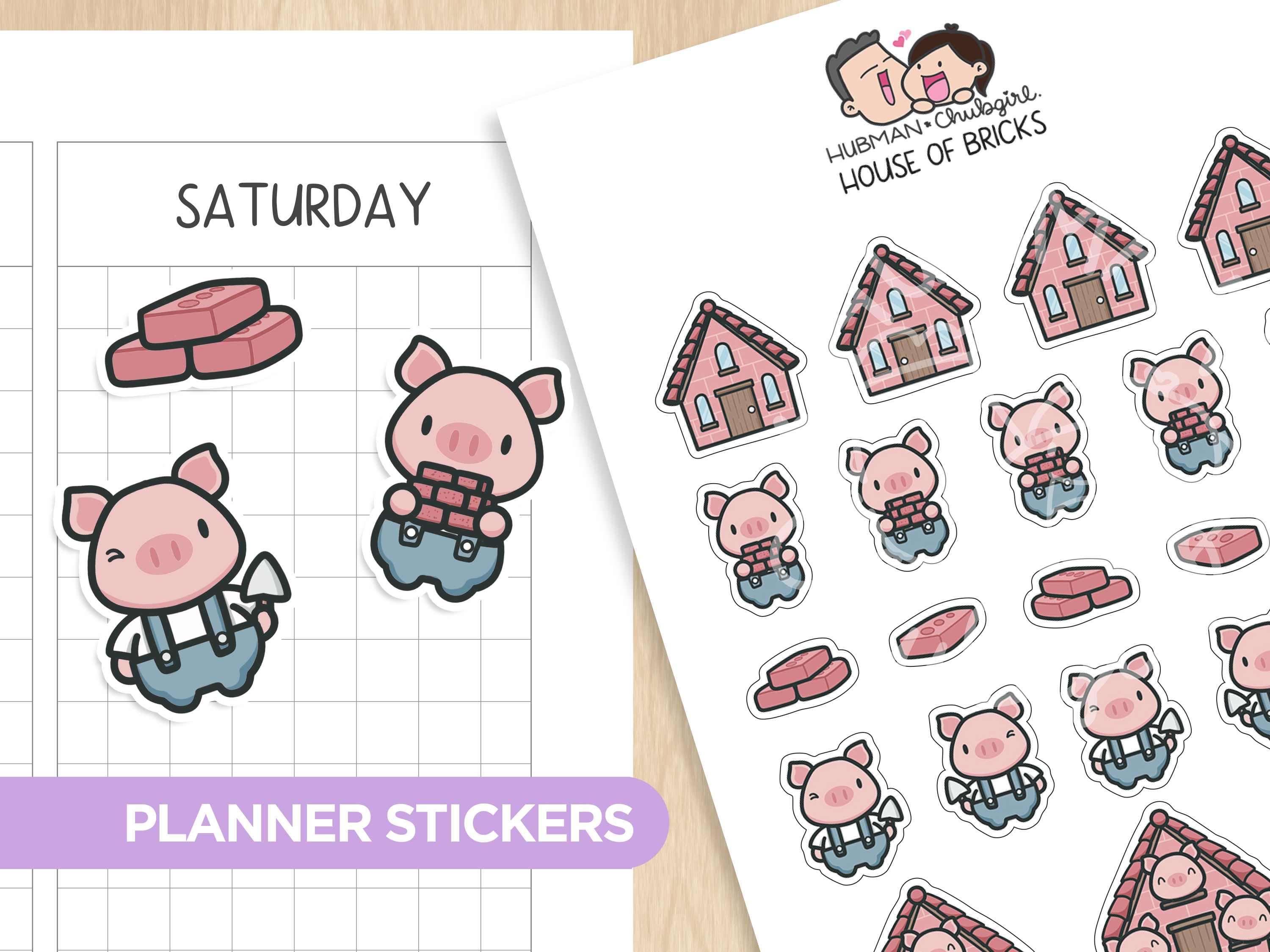 House of Bricks Planner Stickers