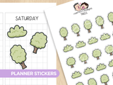 Trees Planner Stickers
