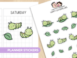 Happy Caterpillars Planner Stickers