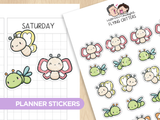 Flying Critters Planner Stickers