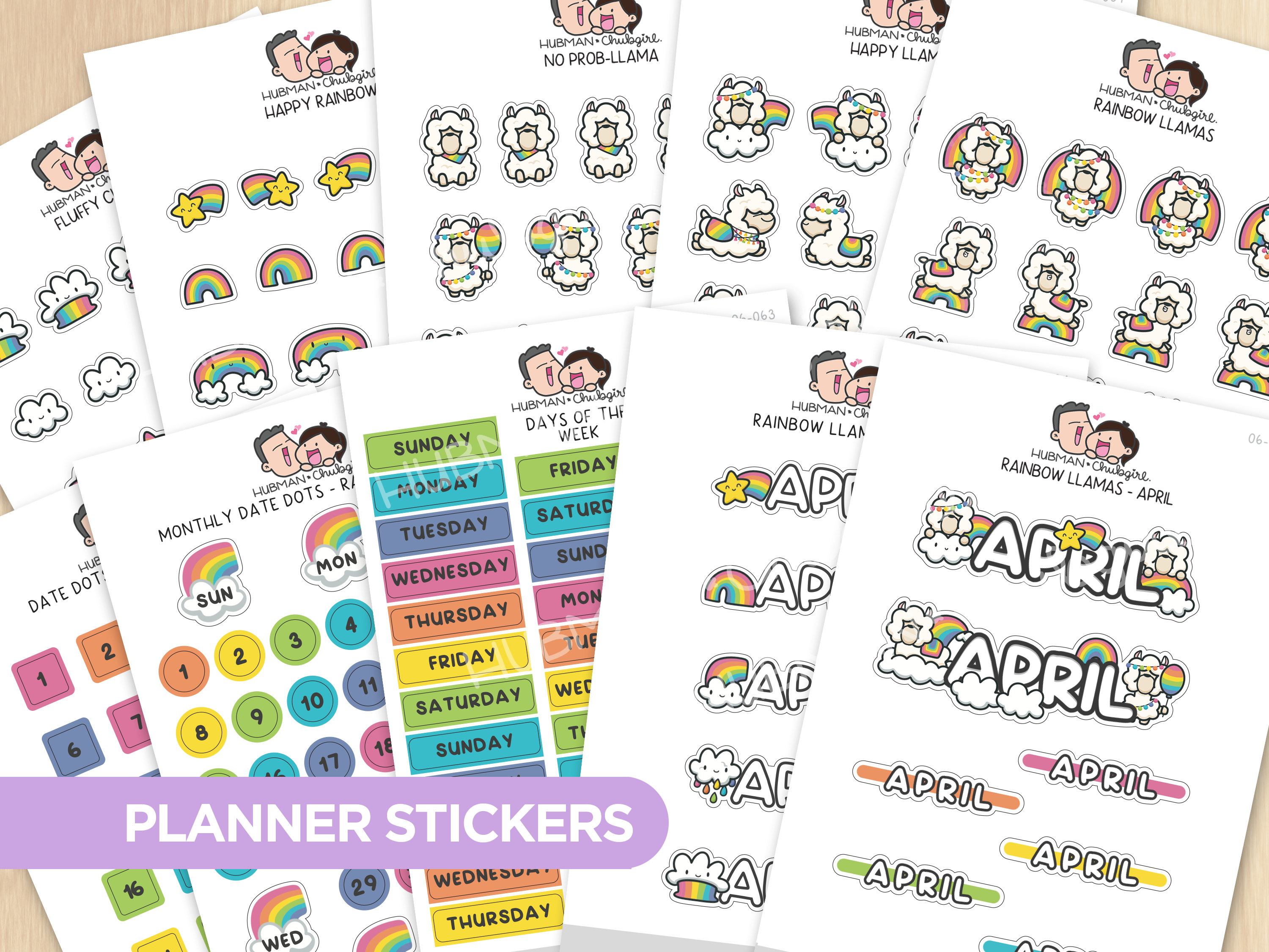 Rainbow Llamas Journal Pack