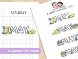 Blueberry Lemonade Months 2 Planner Stickers