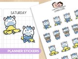 Lemon Cows Planner Stickers