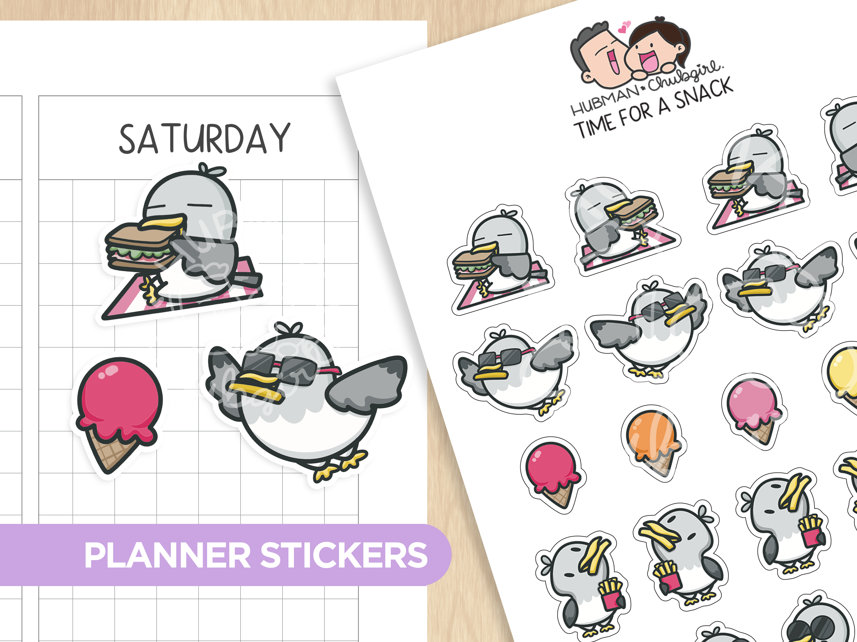 Time for a Snack Planner Stickers