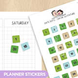 Date Dots - Safari Adventure Planner Stickers