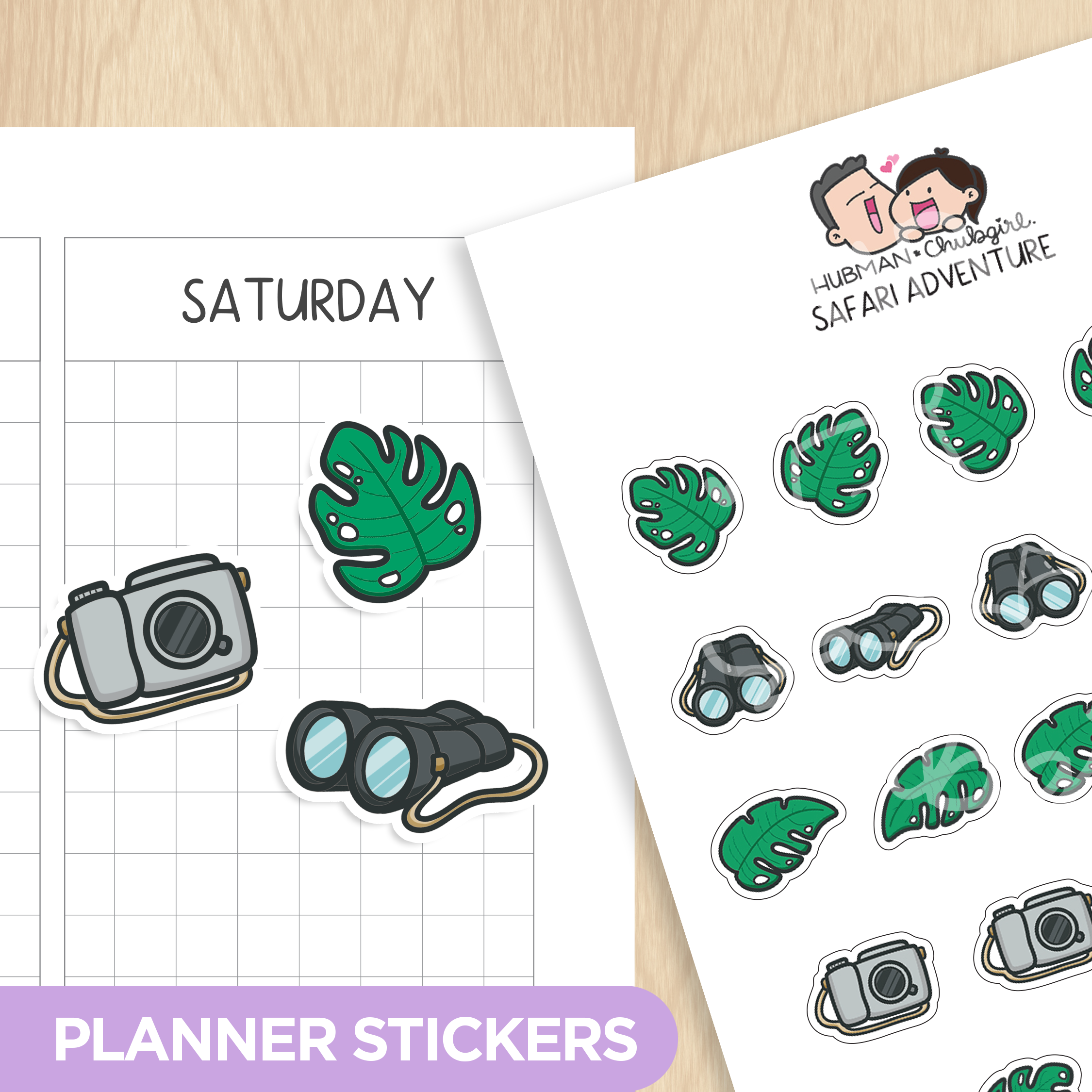 Safari Adventure Planner Stickers