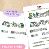 Safari Adventure Monthly Header - Multiple Sizes