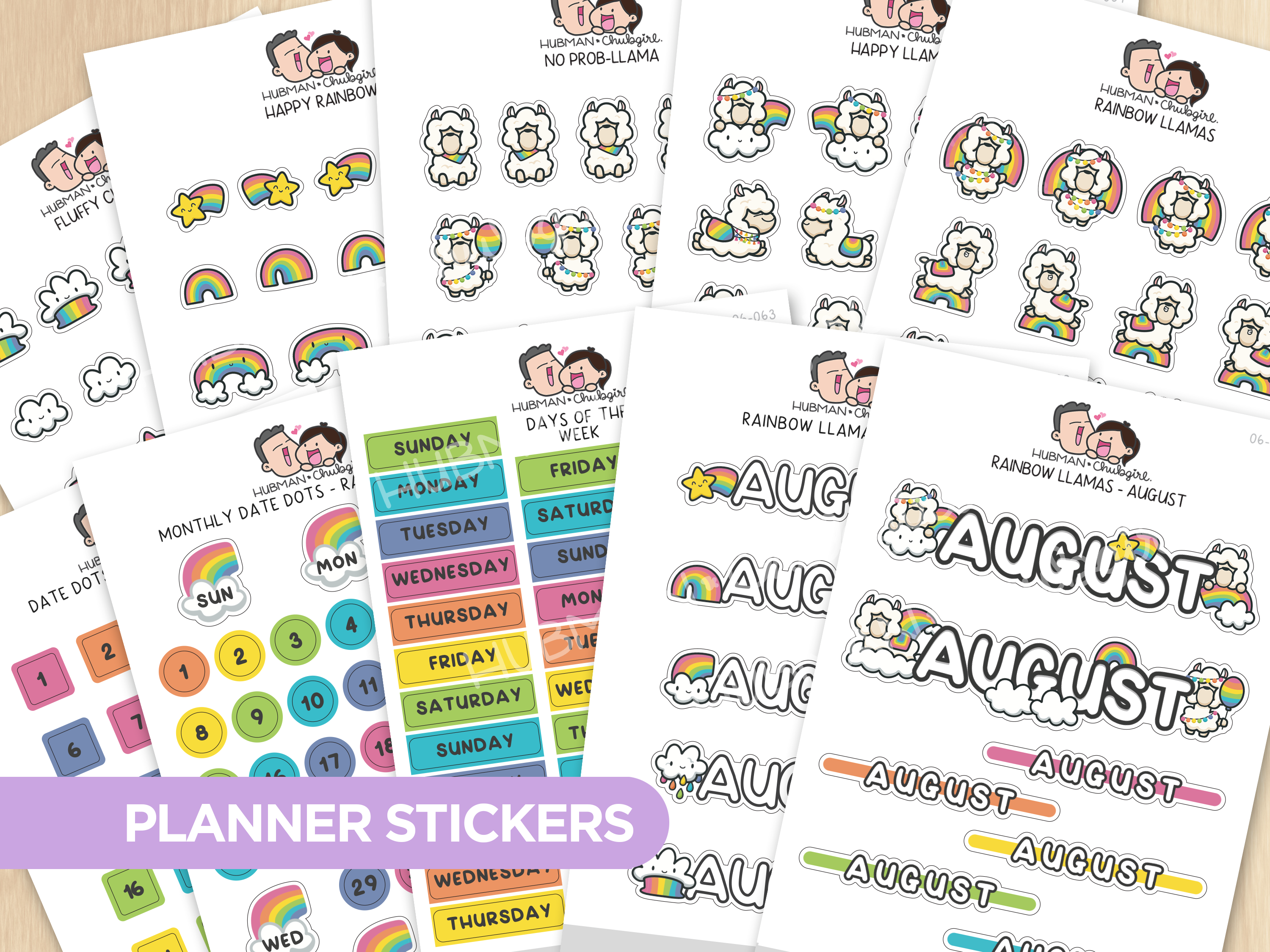 Rainbow Llamas Journal Pack