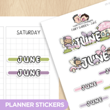 Fairy Garden Months Planner Stickers