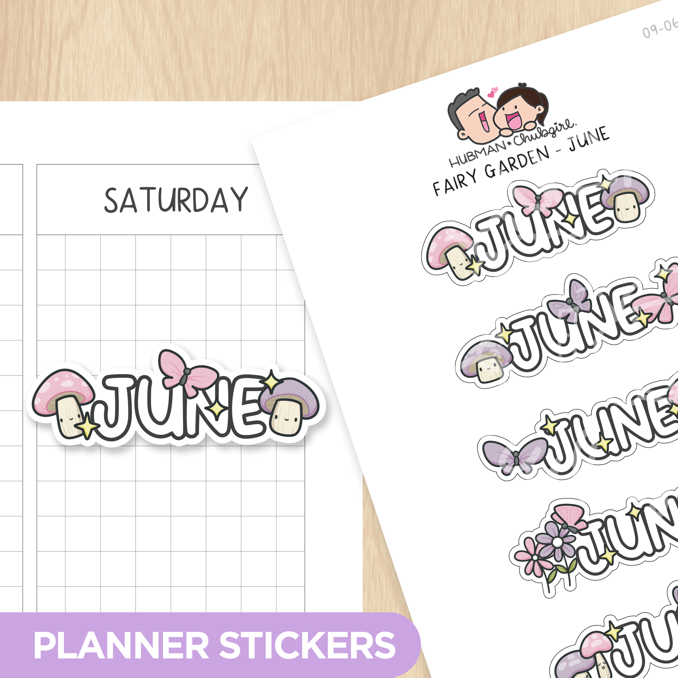 Fairy Garden Months 2 Planner Stickers