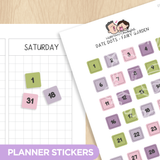 Date Dots - Fairy Garden Planner Stickers