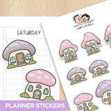 Fairy Houses Planner Stickers