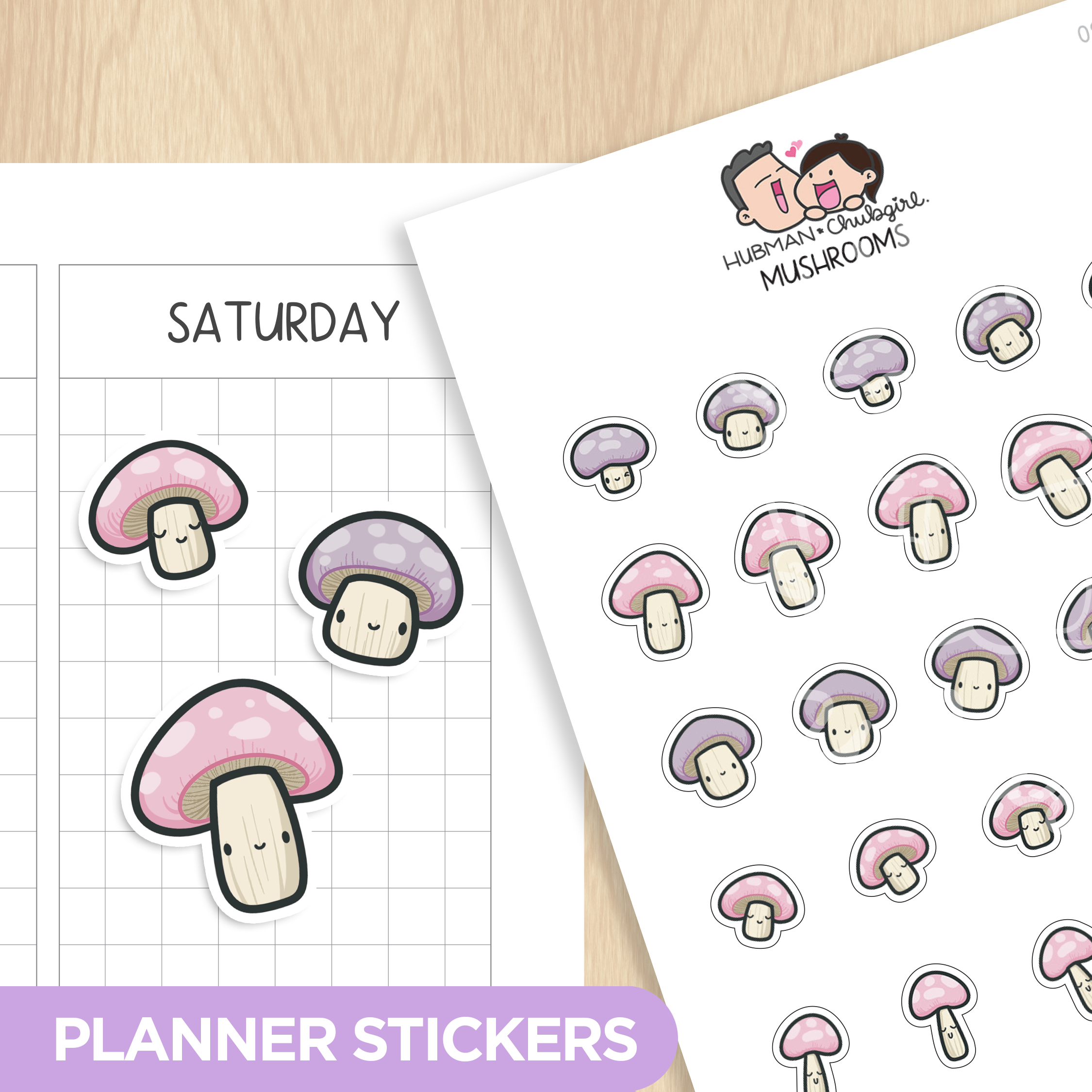 Mushrooms Planner Stickers