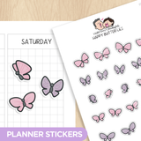 Happy Butterflies Planner Stickers