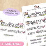 Fairy Garden Monthly Header - Multiple Sizes