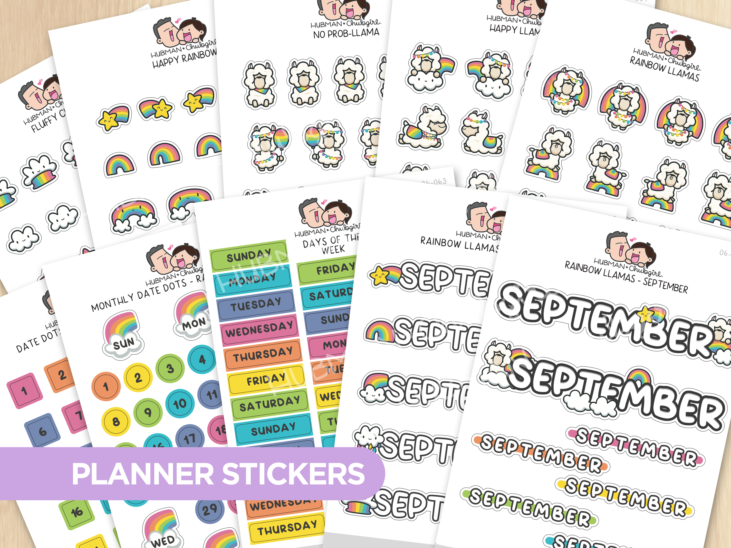Rainbow Llamas Journal Pack