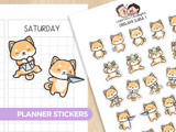 Origami Shiba 1 Planner Stickers