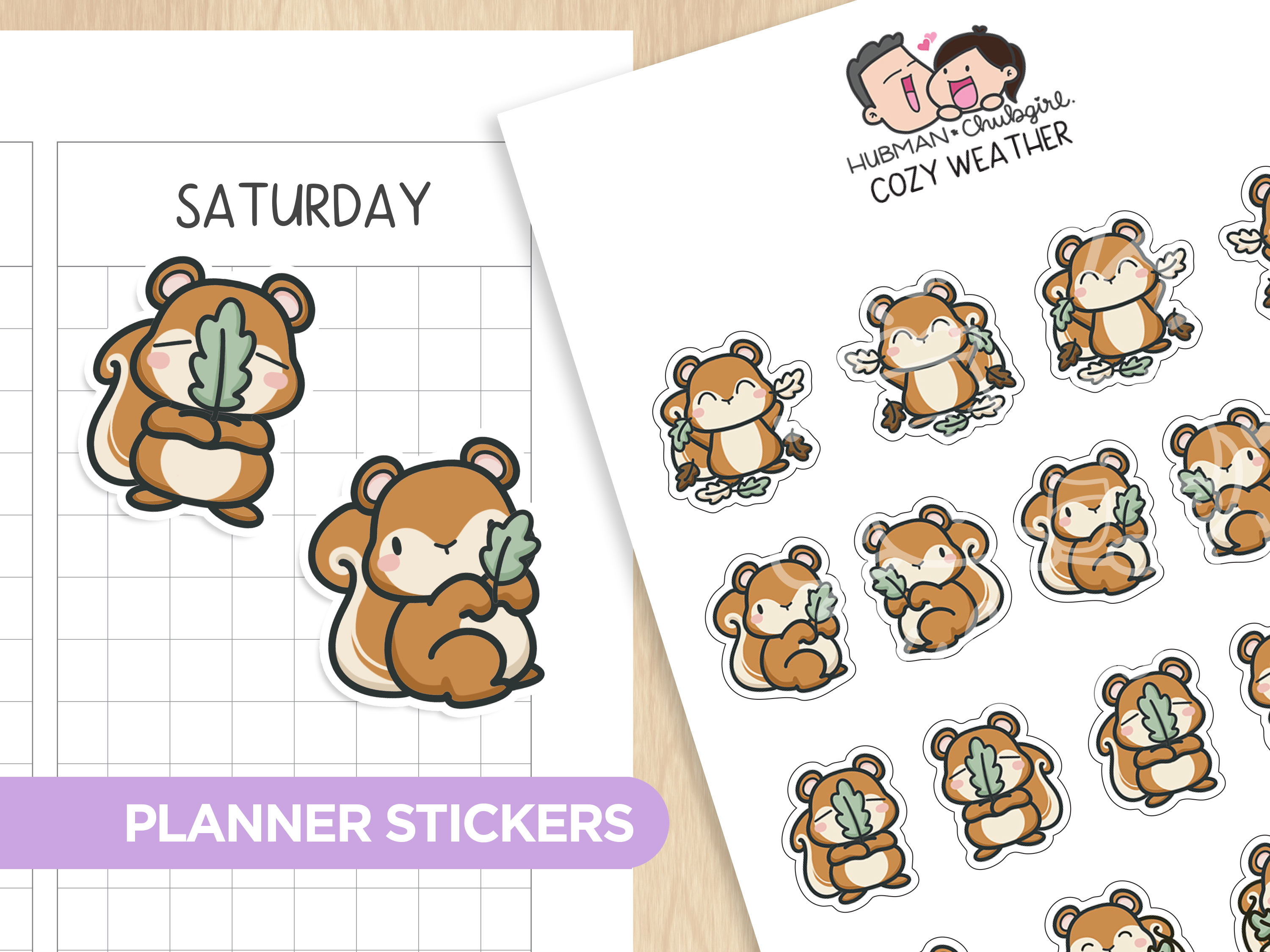 Cozy Weather Planner Stickers