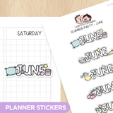 Slumber Party Months 2 Planner Stickers