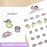 Slumber Party Essentials Planner Stickers