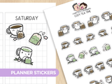 Cozy Tea Time Planner Stickers