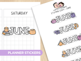 Staying Cozy - Months 2 Planner Stickers