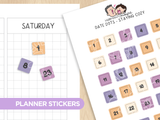 Date Dots - Staying Cozy Planner Stickers