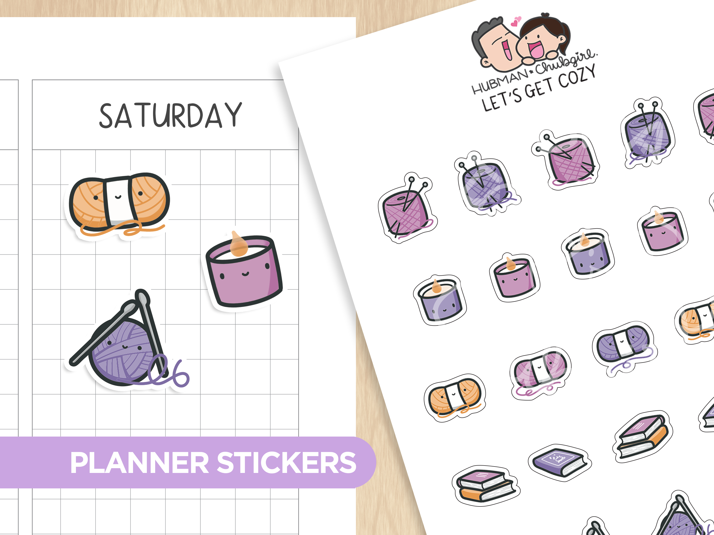 Let's Get Cozy Planner Stickers