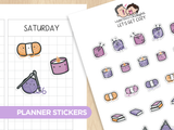 Let's Get Cozy Planner Stickers