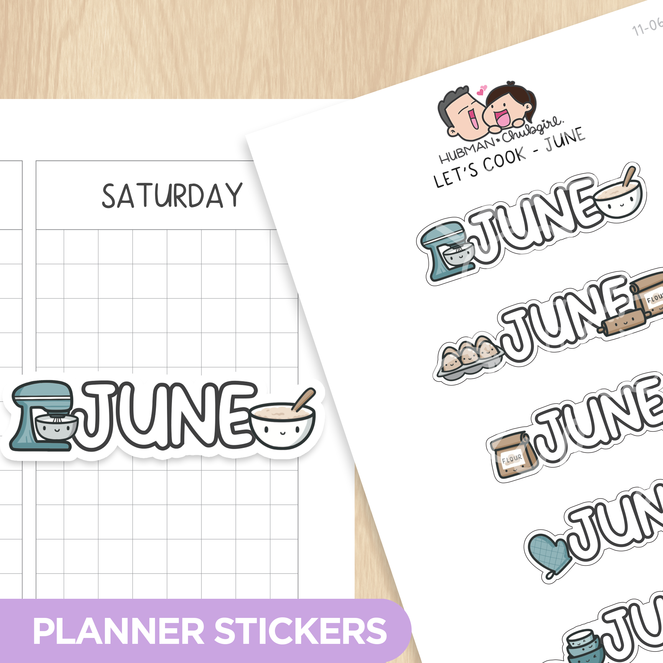 Let's Cook Months 2 Planner Stickers