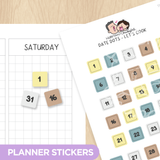 Date Dots - Let's Cook Planner Stickers