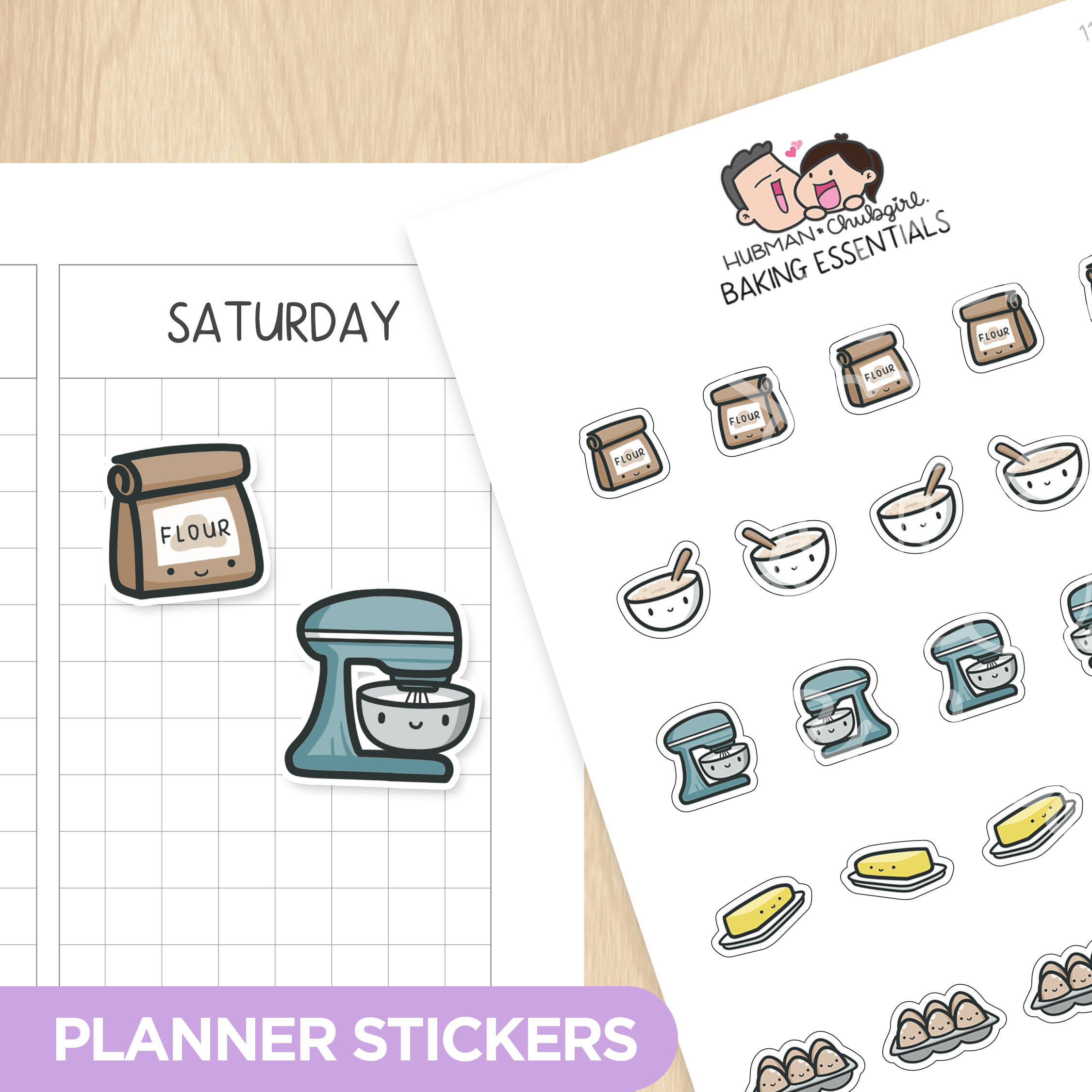 Baking Essentials Planner Stickers