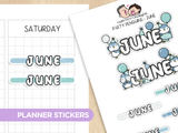 Party Penguins - Months Planner Stickers