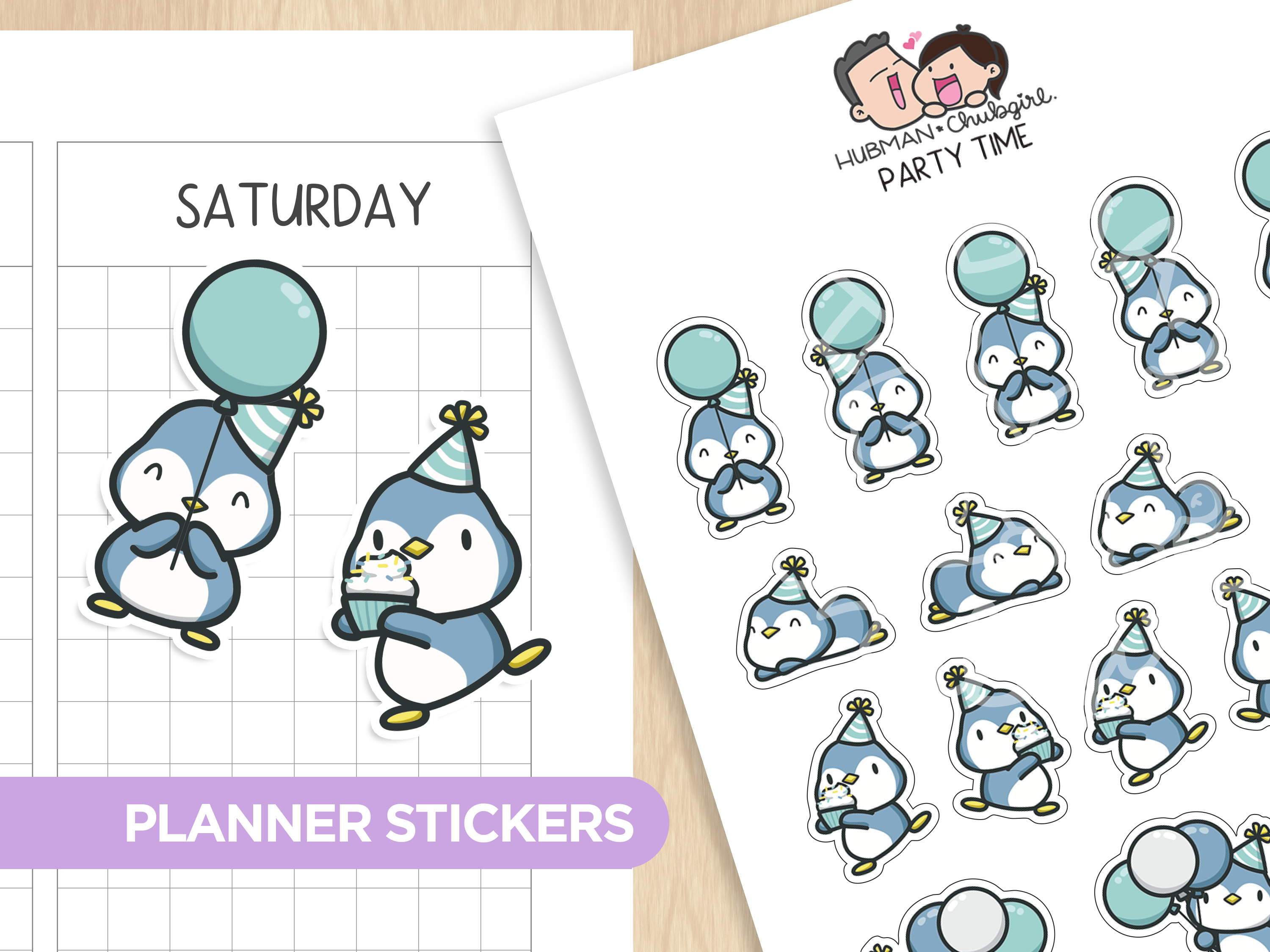 Party Time Planner Stickers