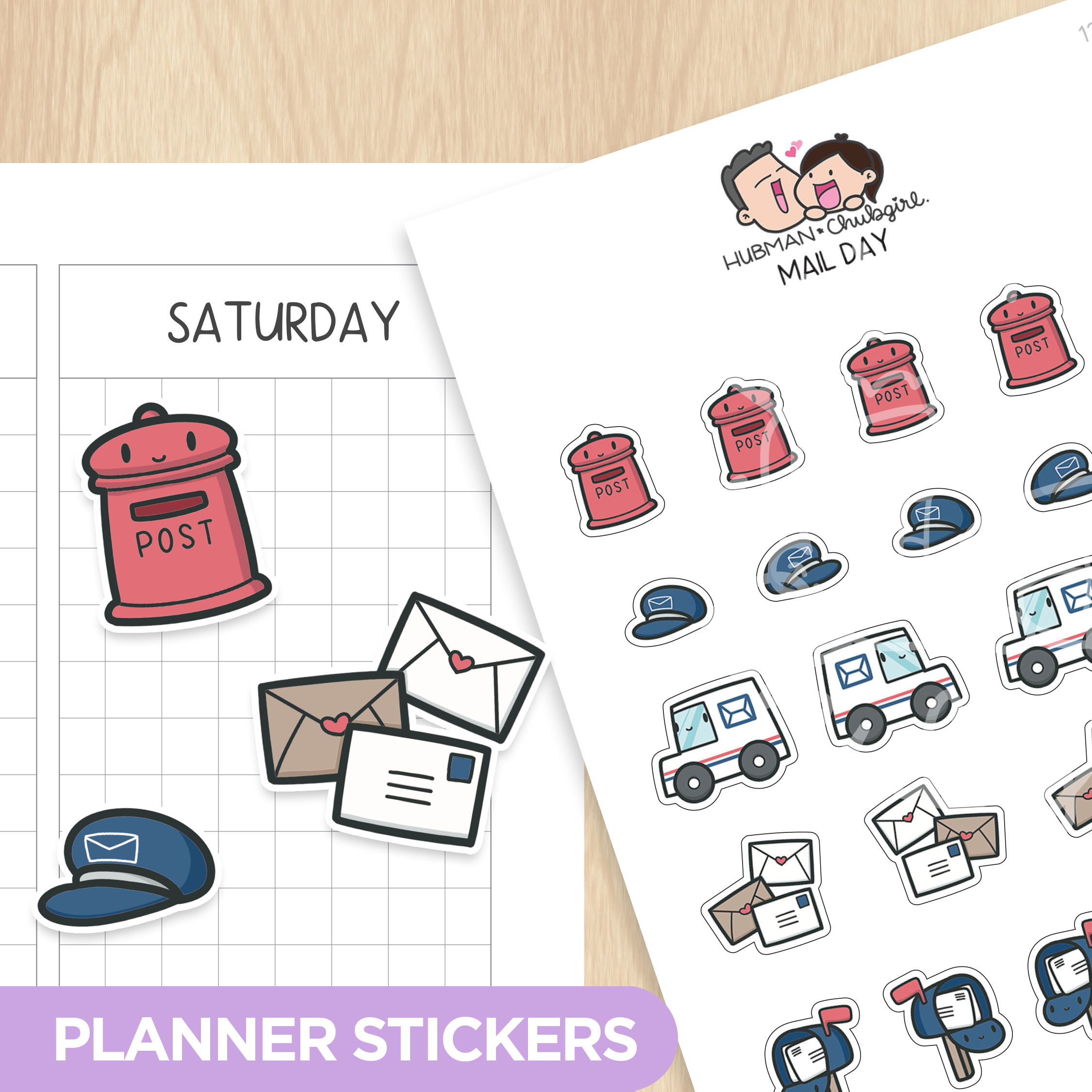 Mail Day Planner Stickers