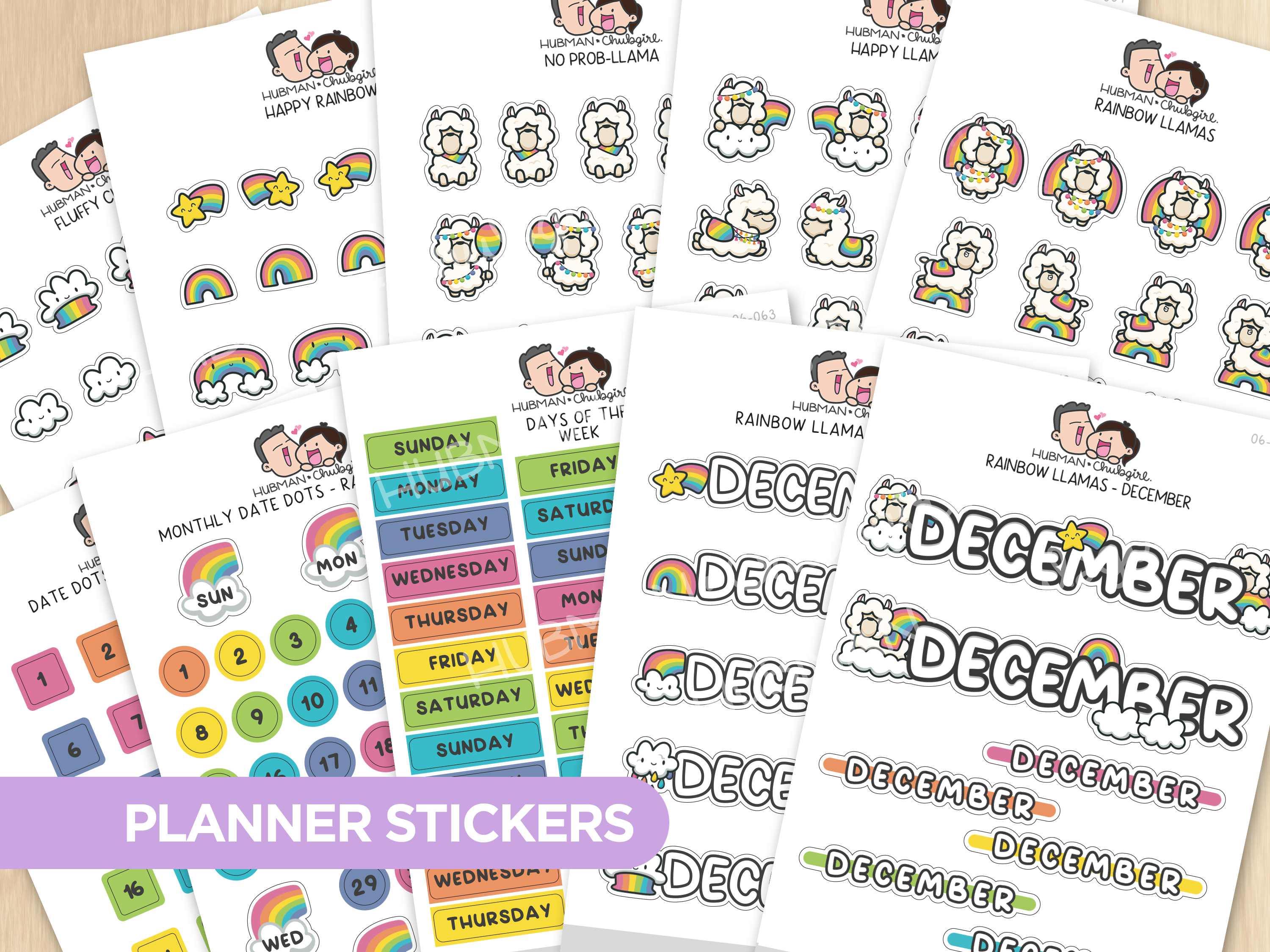 Rainbow Llamas Journal Pack