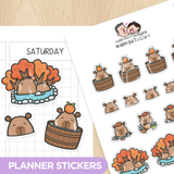 Autumn Capy Sticker Set