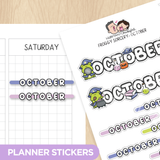 Froggy Sorcery - October Planner Stickers