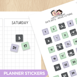 Date Dots - Magic Potions Planner Stickers
