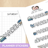 Cool Yeti - Months 2 Planner Stickers