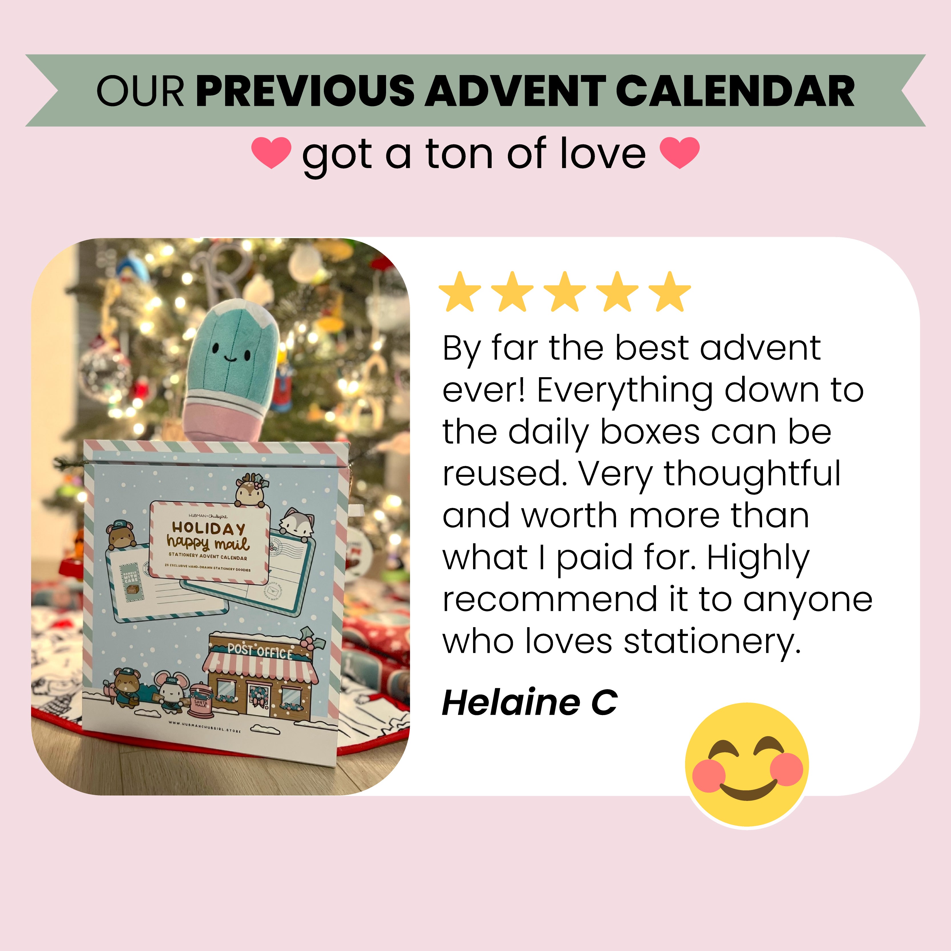 Santa's Workshop Stationery Advent Calendar