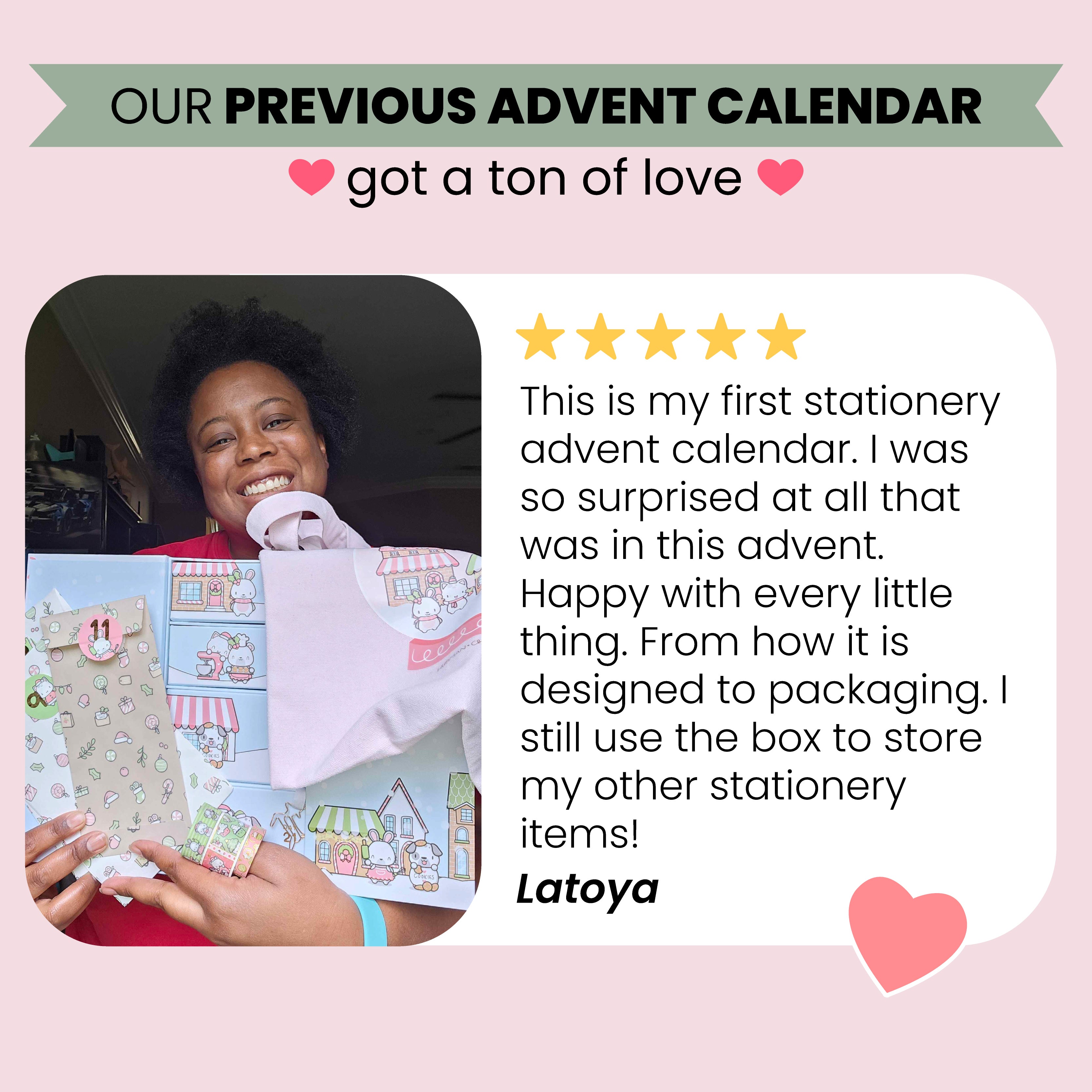 Santa's Workshop Stationery Advent Calendar