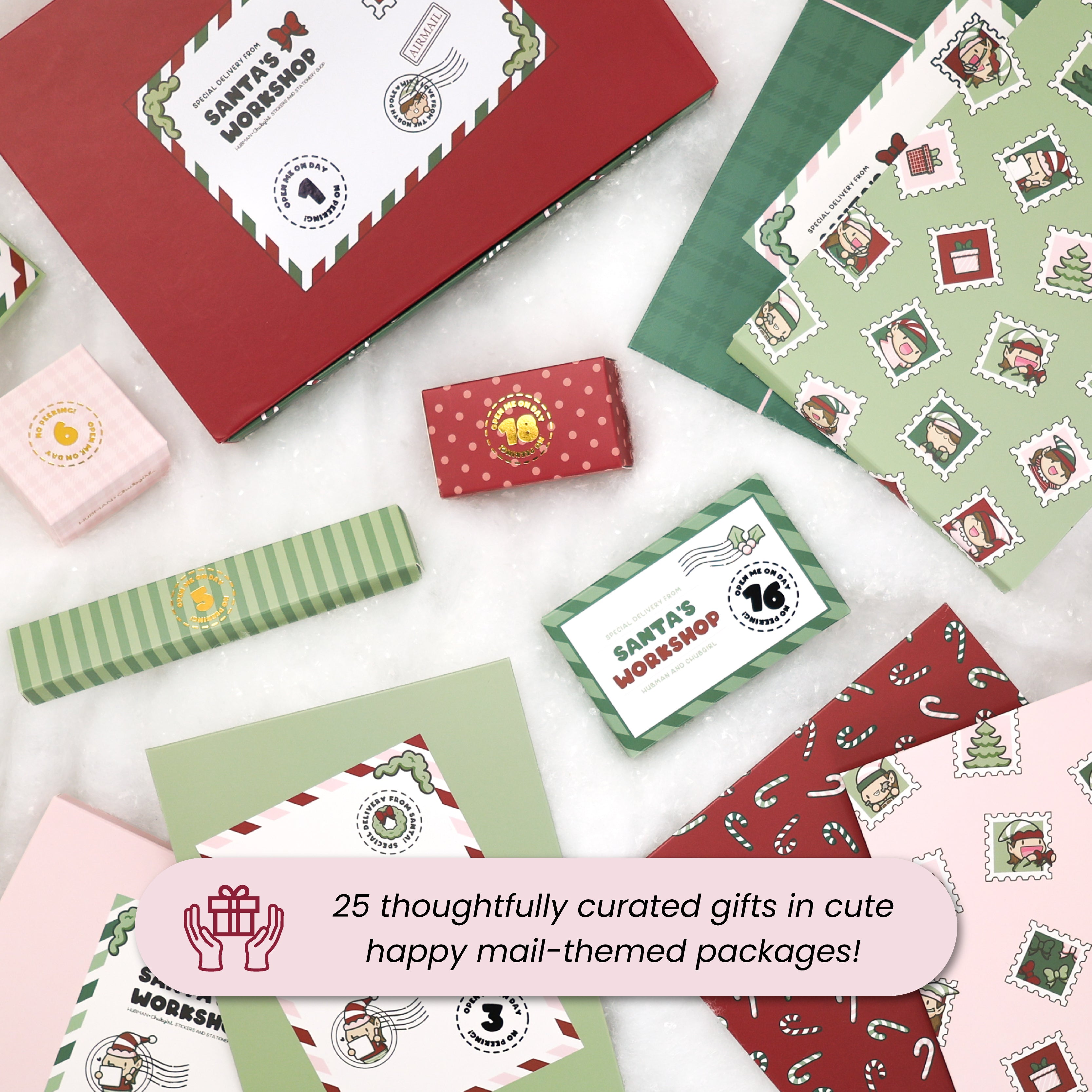 Santa's Workshop Stationery Advent Calendar