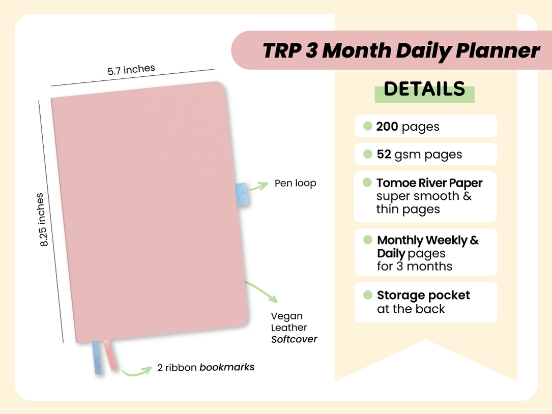 Trp 3 Month Daily Planner Trp 3 Month Daily Planner